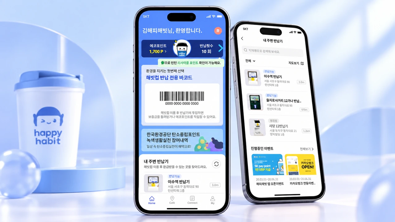 해피해빗 프로젝트 이미지 모음