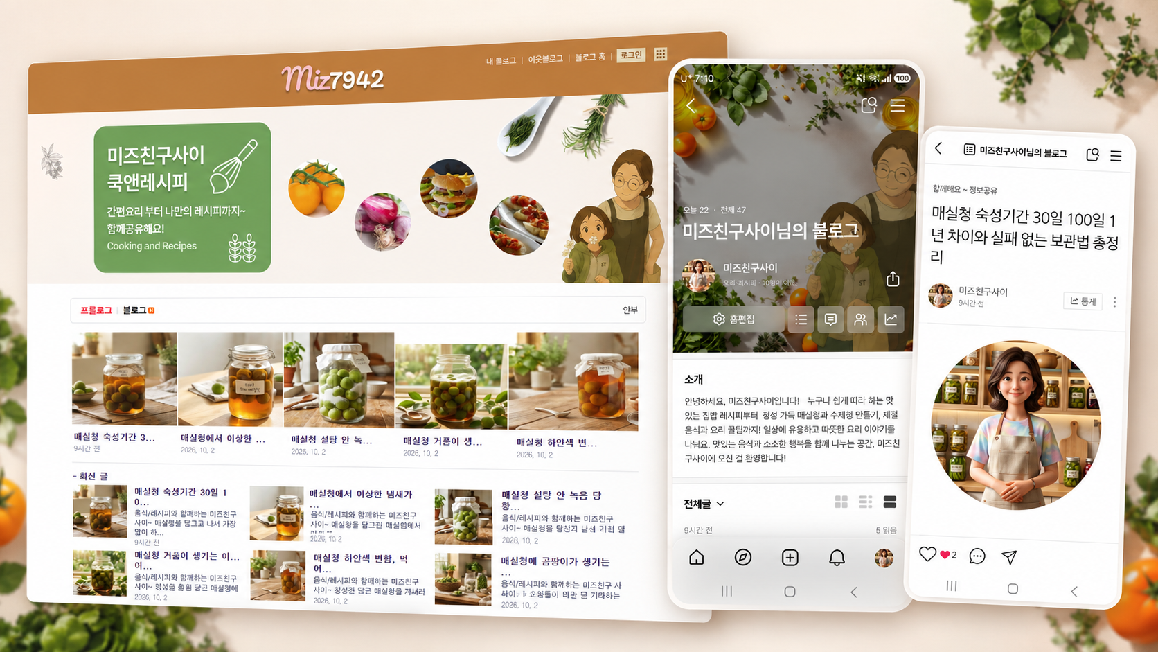 미즈친구사이 프로젝트 이미지 모음